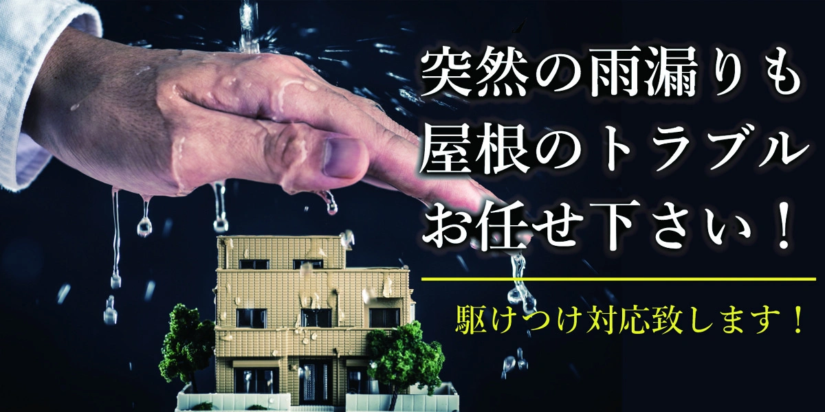 雨漏りも屋根のトラブルお任せください！